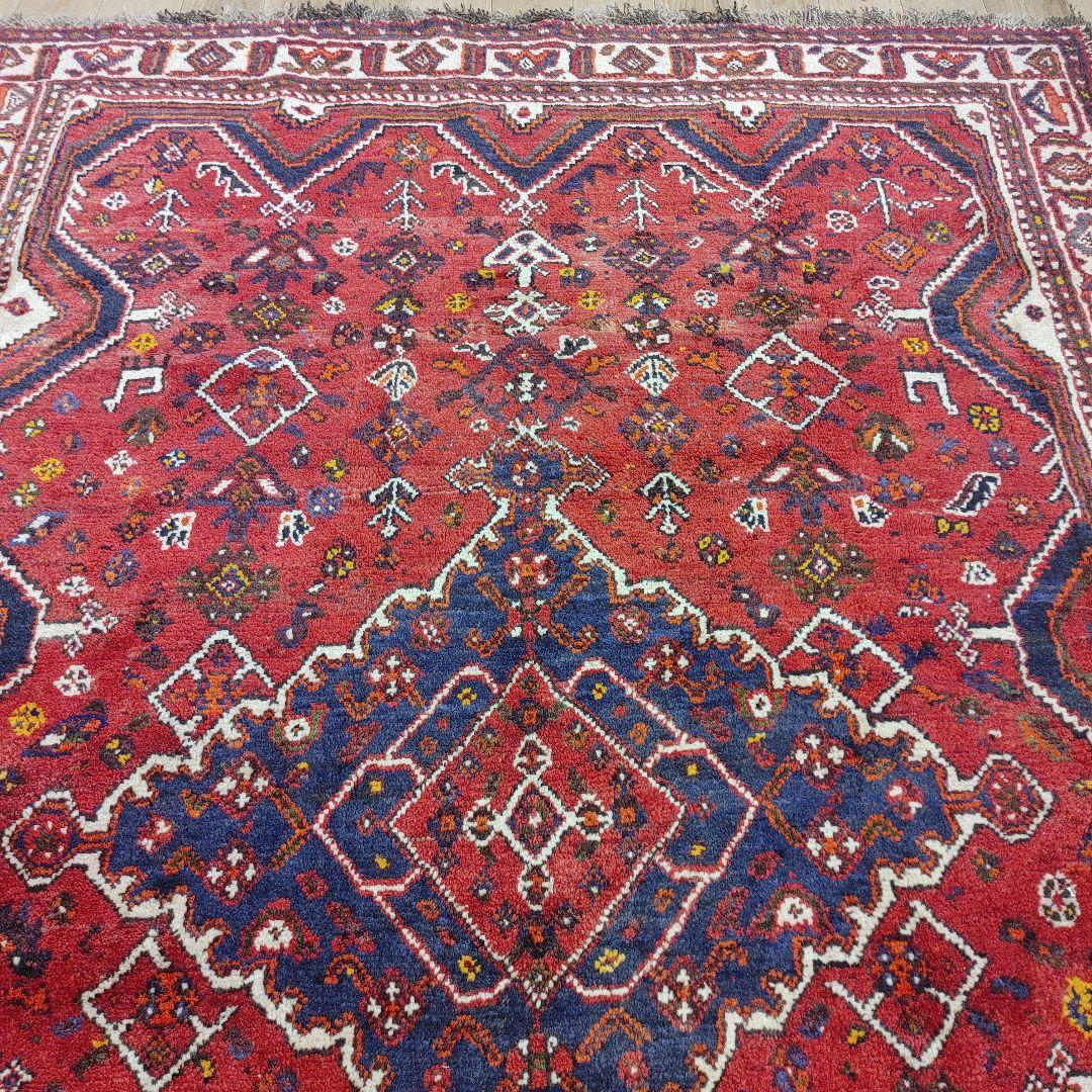 ペルシャ絨毯　シ－ラーズ産 245x170 クリーニング済 shiraz