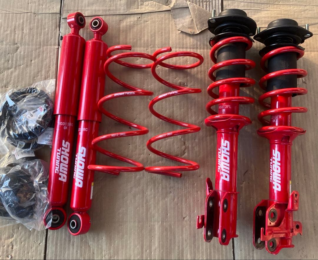 コペン l880k SHOWA 赤足 スポーツサスペンション