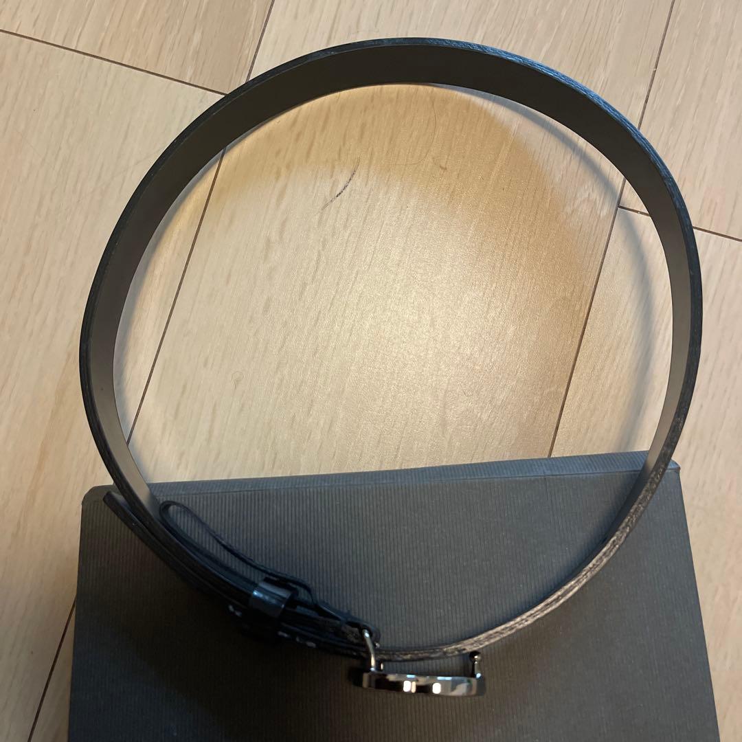 グッチ ベルト GGバックル シルバー 黒 エナメル