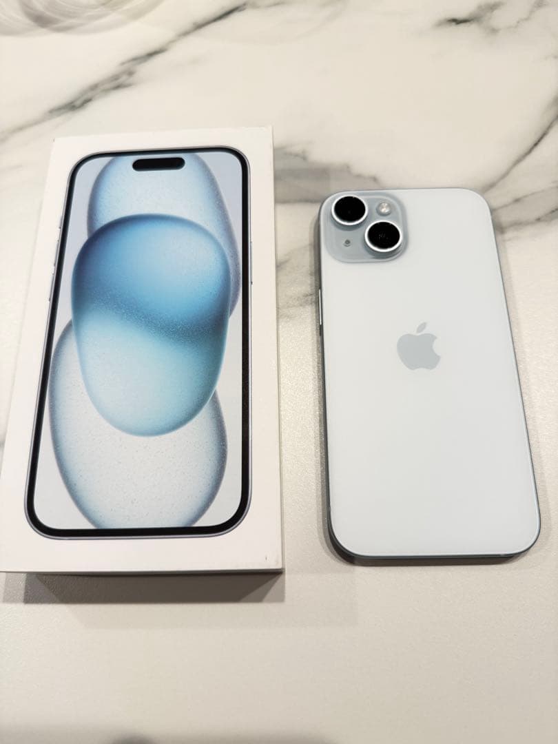 【美品】Apple iPhone 15 ブルー 128GB SIMフリー