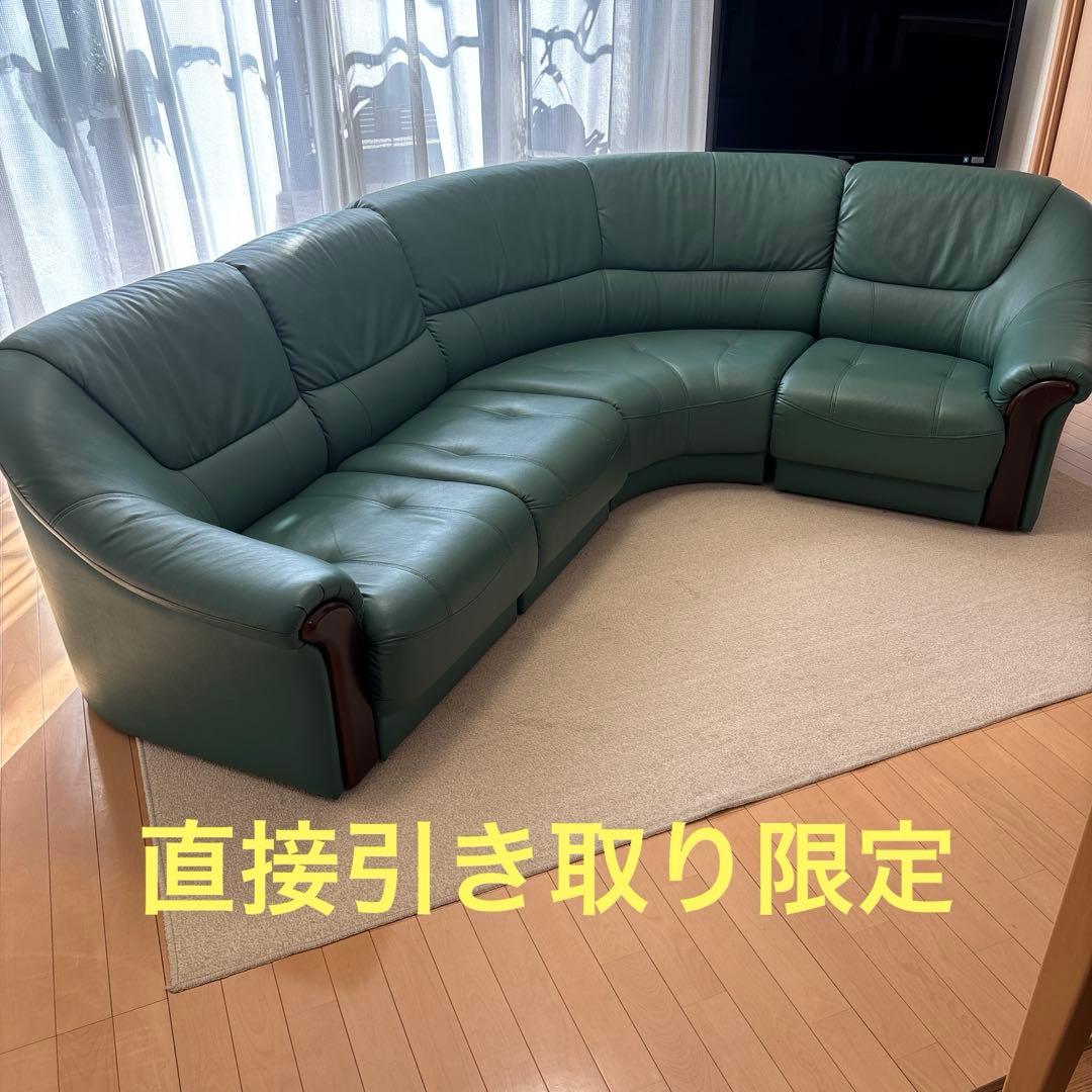 更にお値下げ‼️【直接引き取り限定】　コーナーソファ　5人掛け　福岡県