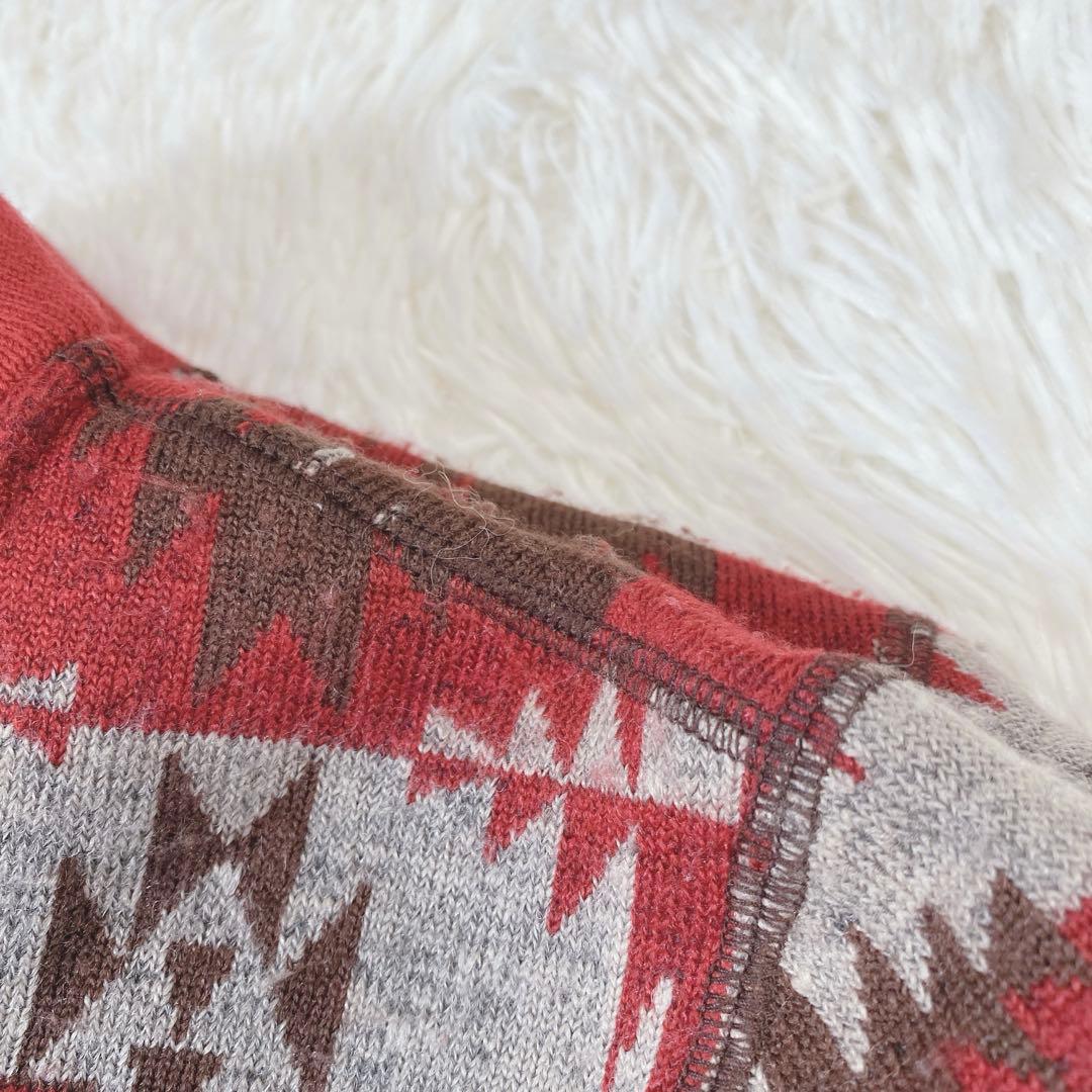 ヒステリックグラマー ネイティブ柄ブルゾン フルジップ ヒスガール 赤 男女兼用