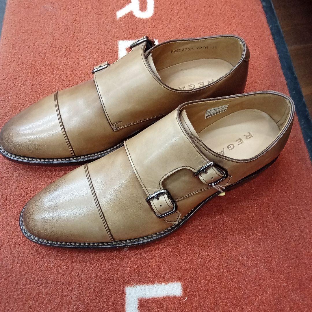 35200円REGAL ダブルモンクブラウン☆新品未使用２５．０㎝ゴアテックス