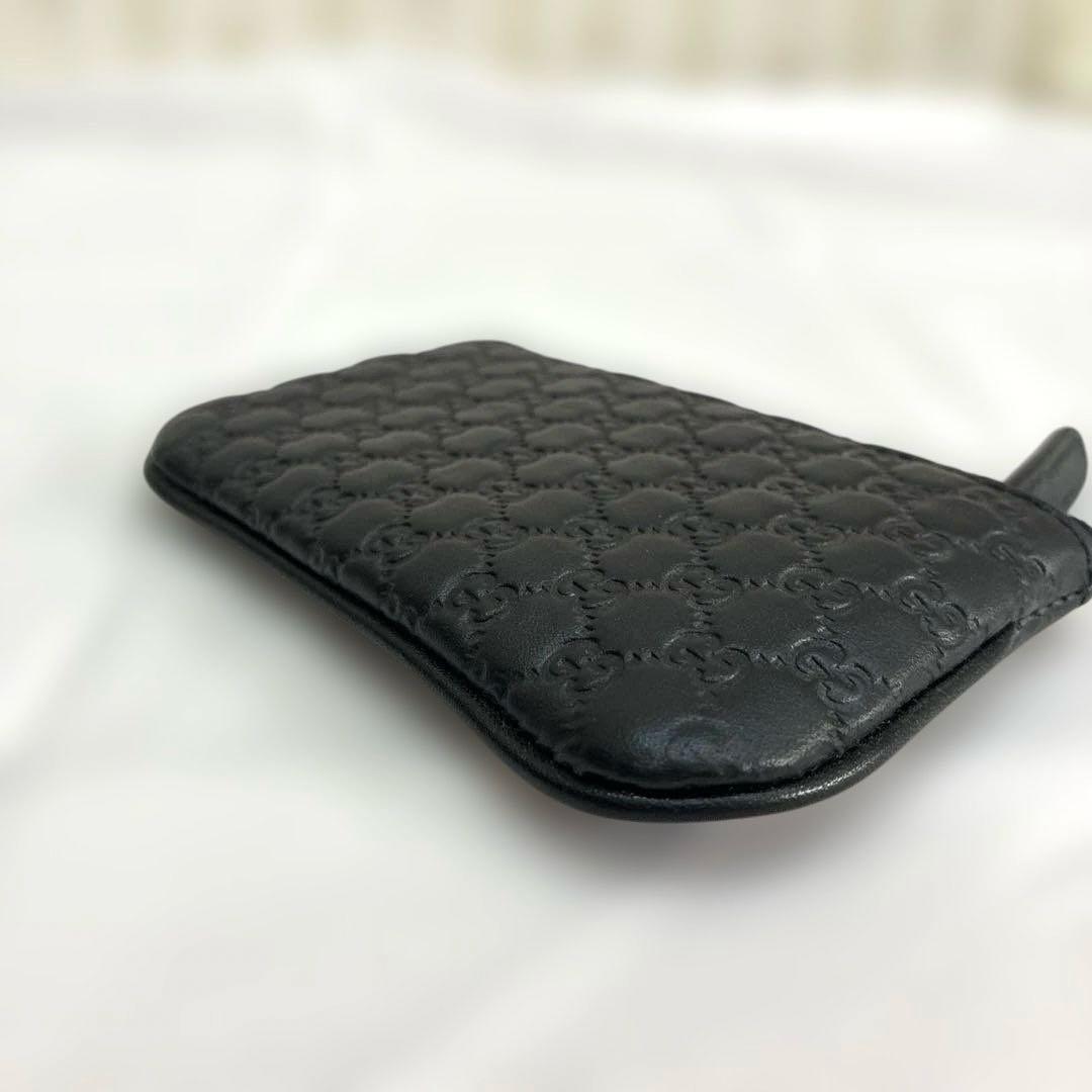 【美品】Gucci ブラックレザーキーケース スマートキー　ケース　黒