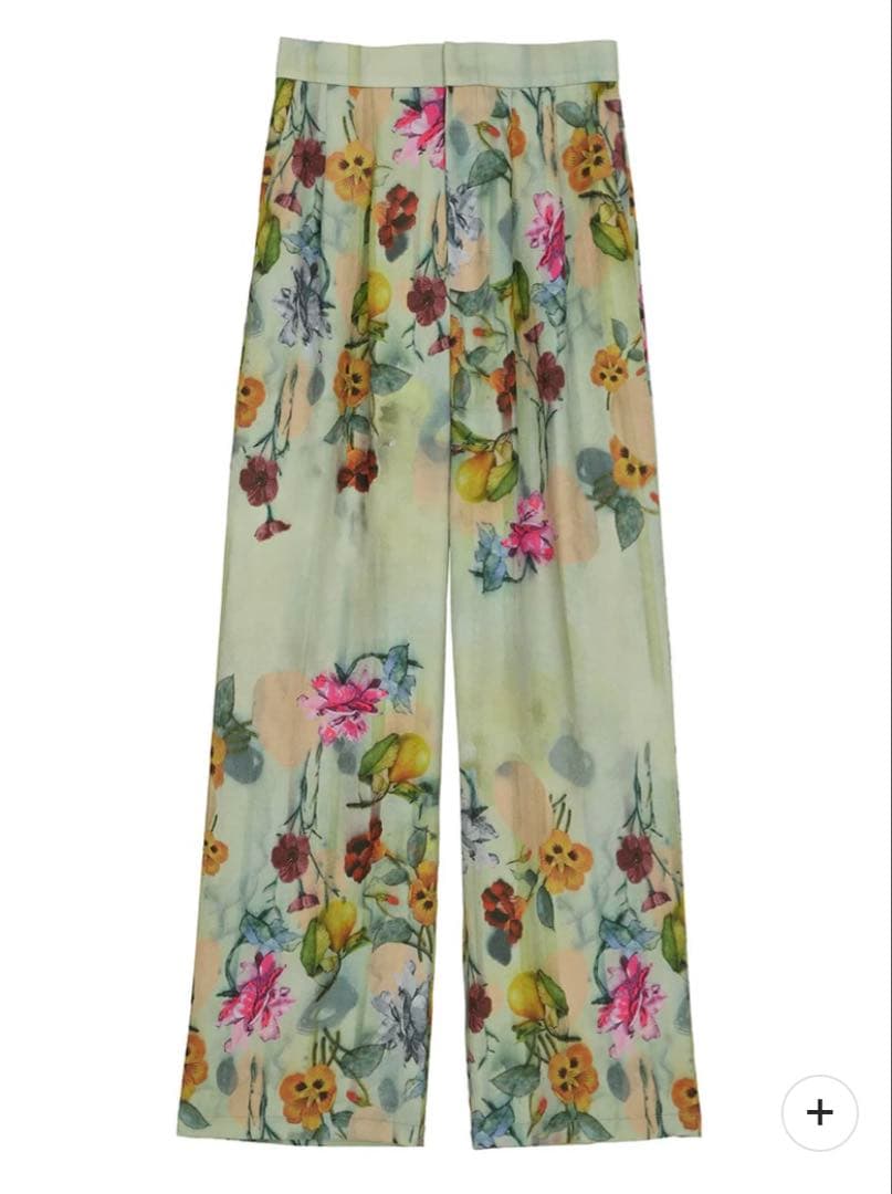 Ameri vintage フラワー柄パンツ