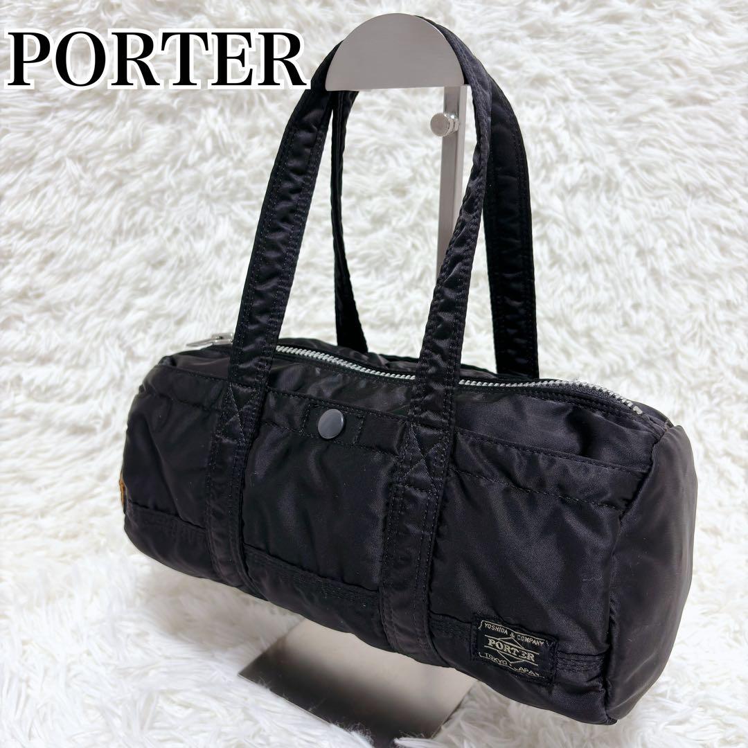 ✨廃盤品✨PORTER ポーター タンカー ミニボストン ドラムバッグ ブラック