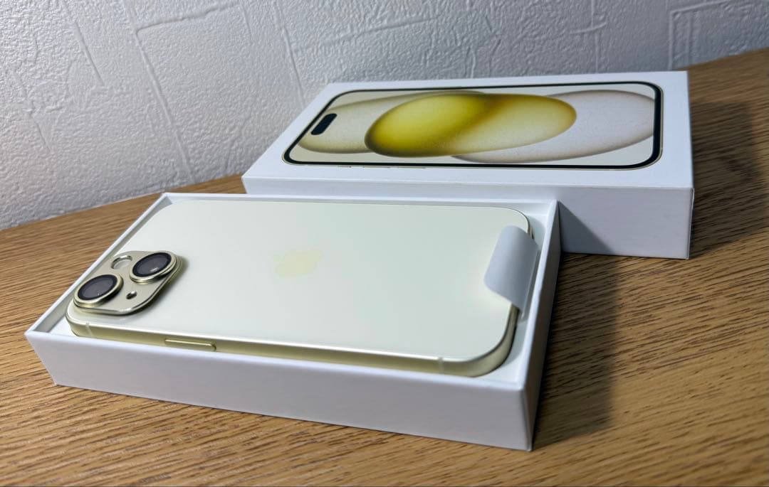 Apple iPhone 15本体 Yellow 128GB 箱付き