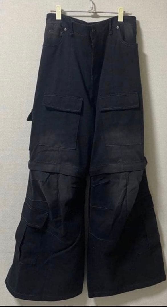 mijko デニム　フレアカーゴパンツ Mサイズ