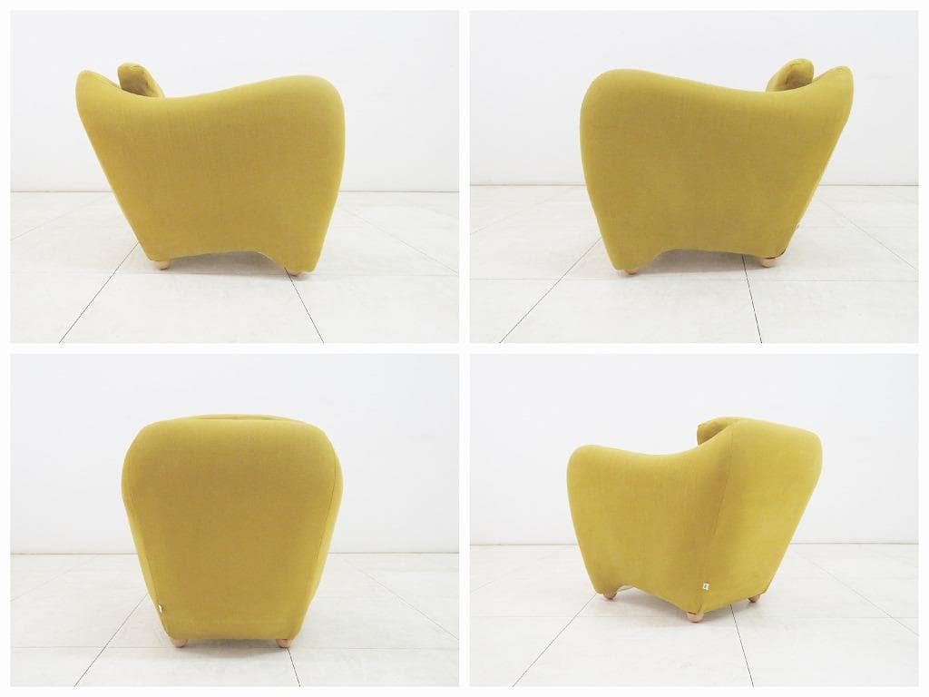 ■IDEE イデー■ミニミラー アームチェア グリーン■検アクタスコンラン