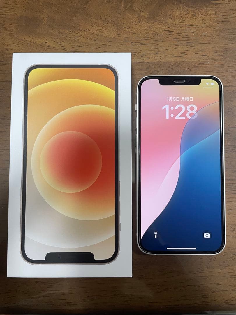 iPhone 12 64GB SIMフリー 初期化・動作確認済 バッテリー80%