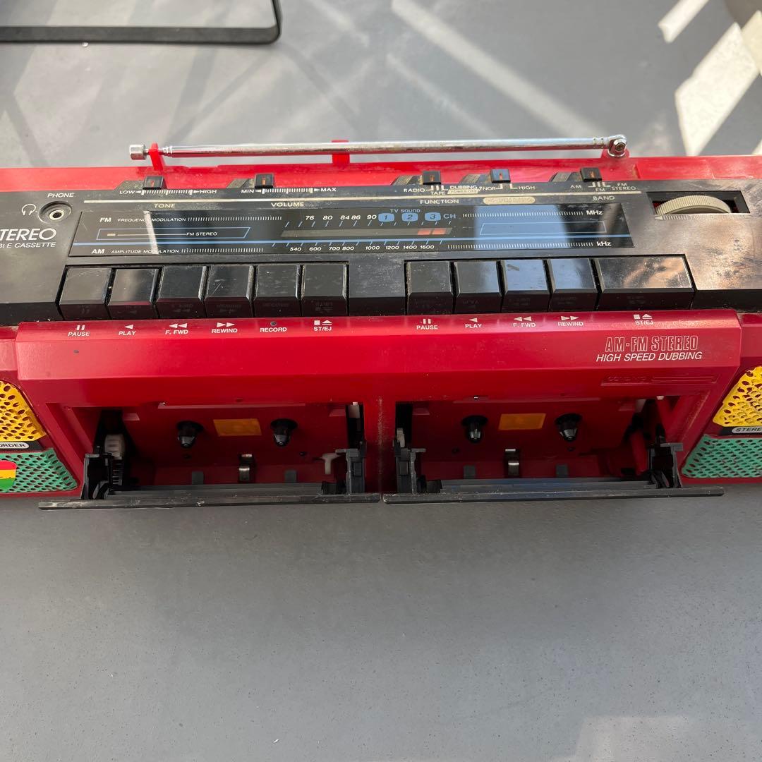レゲエ　ジャマイカ　カセット　レコード　ラジカセ　ラスタカラー　80s