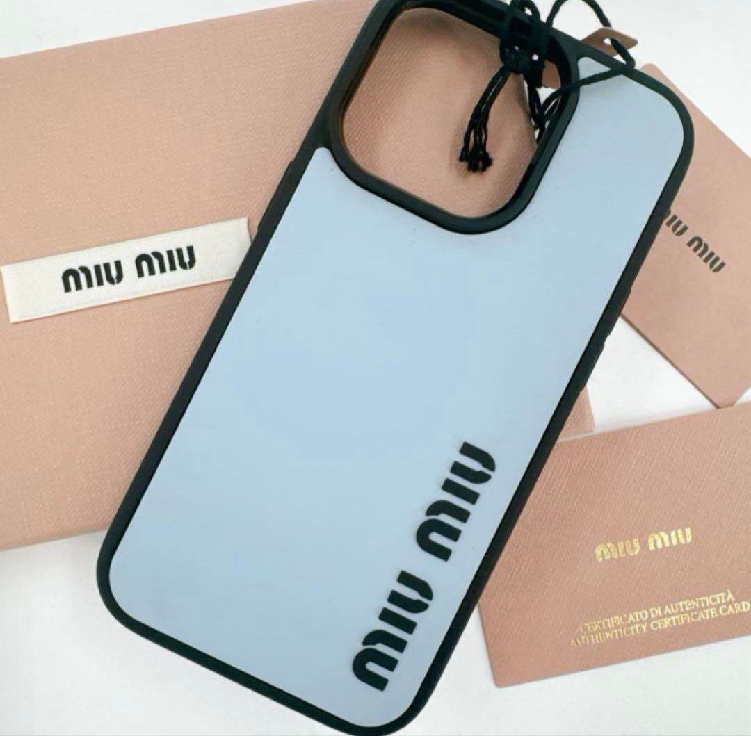 【値下げ不可】MIU MIU スマホケース iPhone14＆15プロ用