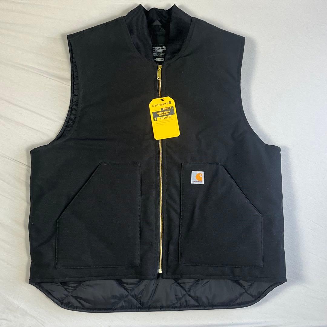 Carhartt ダック地 中綿ワークベスト ブラック XL 新品タグ付き