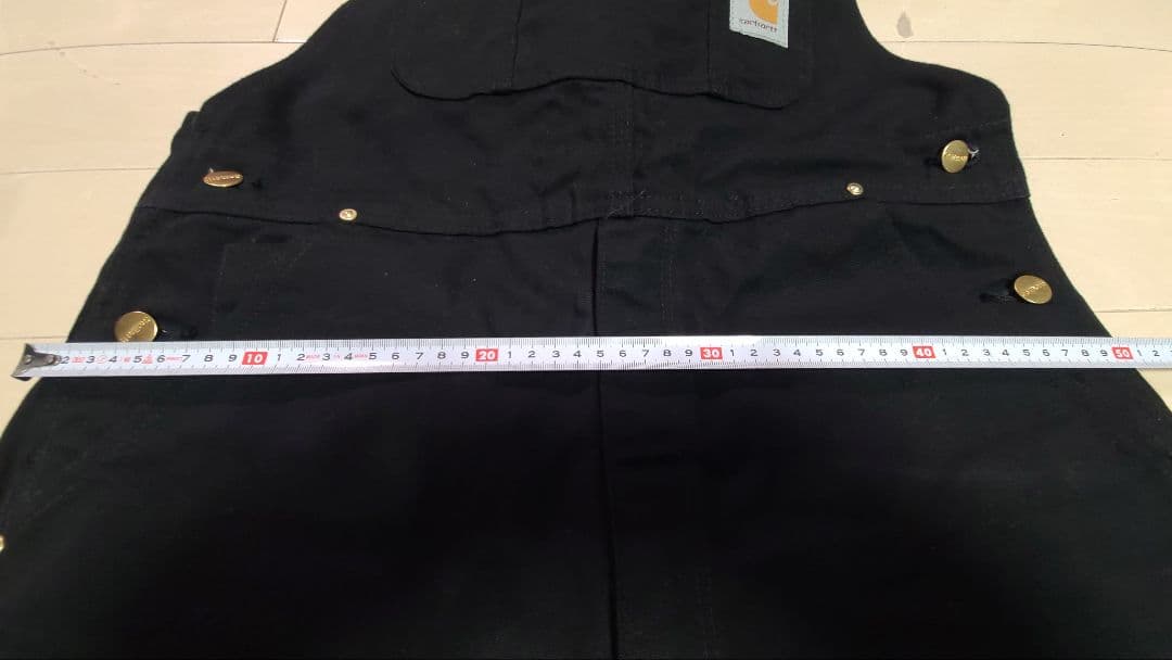 MADE IN USA製 Carhartt ダブルニー オーバーオール ブラック