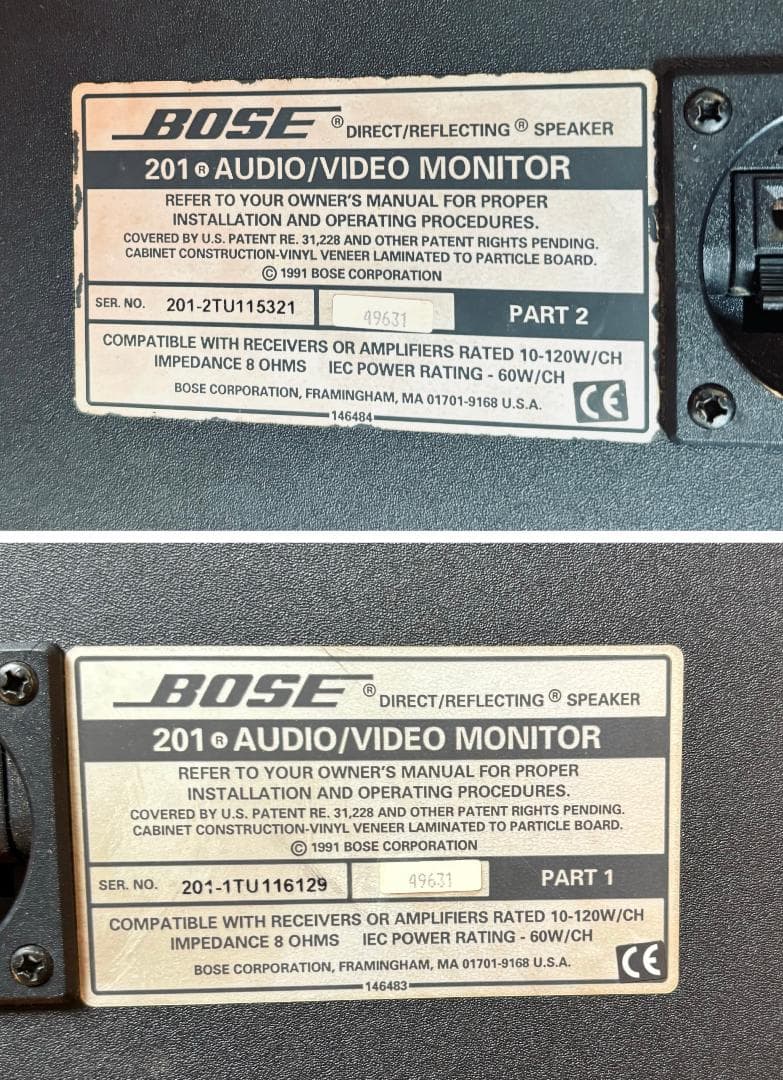 BOSE201AVM / AUDIO VIDEO MONITOR 天吊金具付き