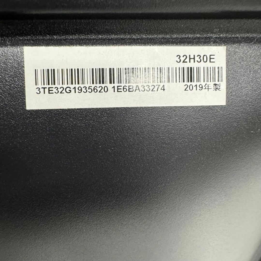 2019年製　ハイセンス　Hisense 液晶テレビ、32H30E 32V型