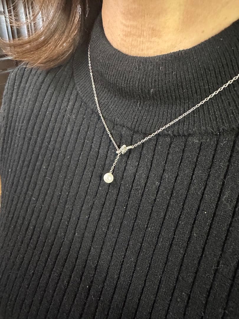 【期間限定値下げ中⚠️ DaiShunコラボ】シルバー パール付きネックレス