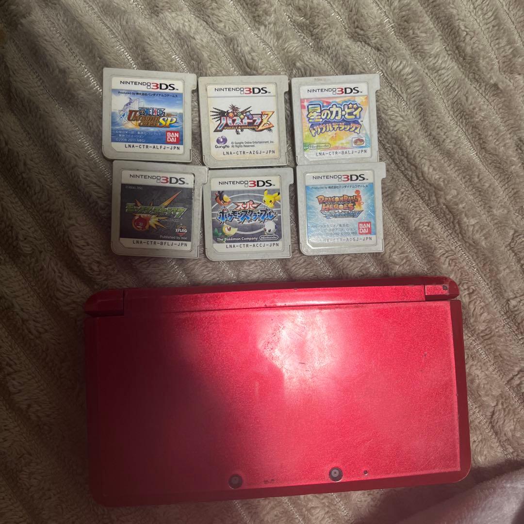 ド*ェ様 ニンテンドー3DS レッド 本体とゲーム5本セット