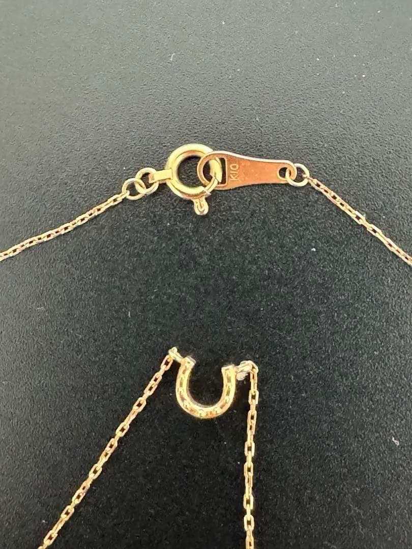 即日　アガット agete ホースシュー ネックレス　k10 ゴールドネックレス