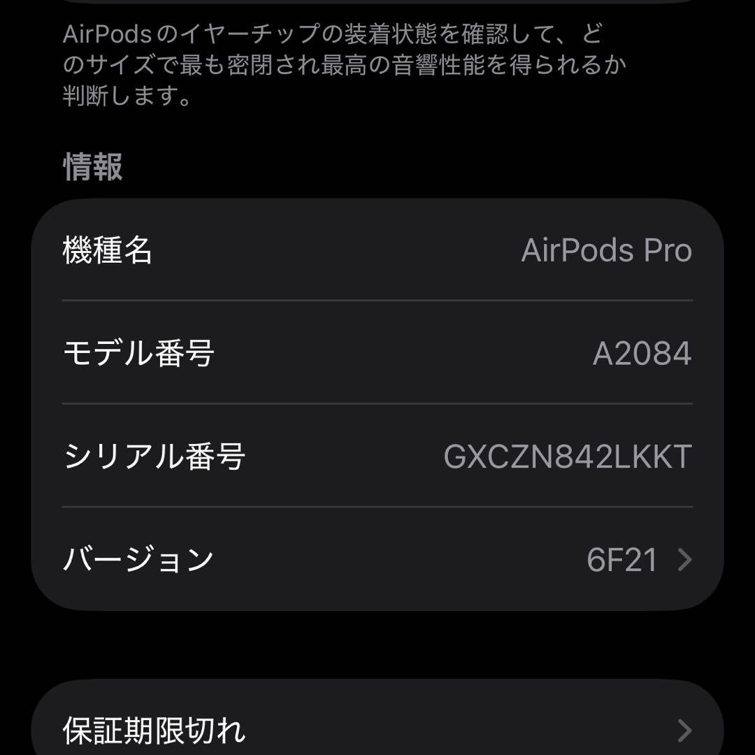 AirPods Pro 第1世代 Lightning 純正付属品完備