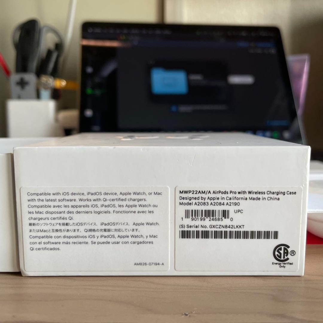 AirPods Pro 第1世代 Lightning 純正付属品完備