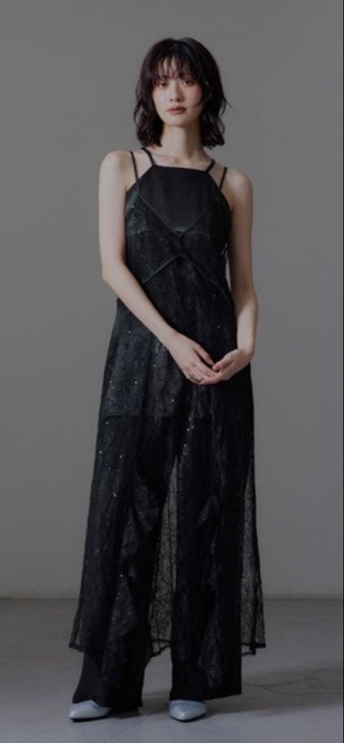 スパークルレースレディドレス　ブラック　Mサイズ　ANDRESD