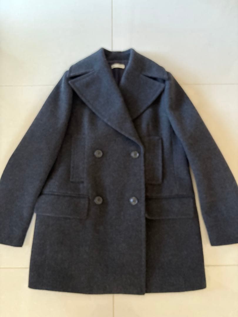 EST:NATION ダークグレー ダブルブレストコート