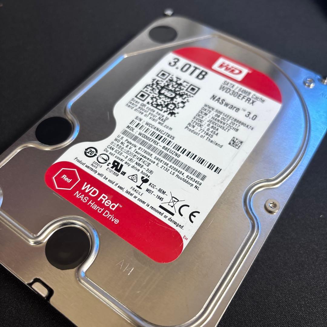 【完動品】Western Digital Red HDD 3.5インチ 3TB