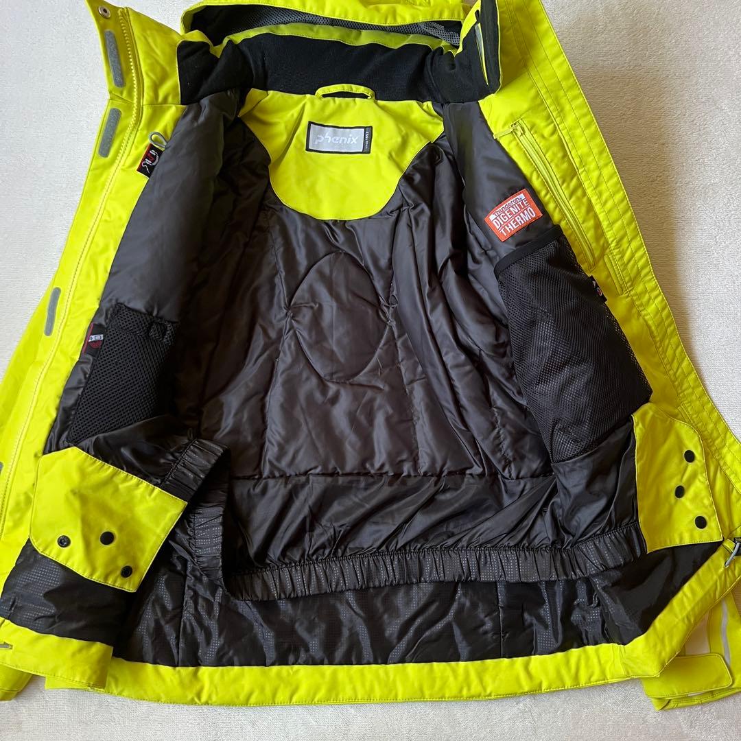 phenix フェニックス スキーウェアー上下 セットアップ 上L下XL 黄色
