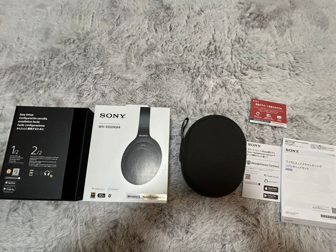 SONY ワイヤレスヘッドホン ブラック　WH-1000xm4 ケースあり
