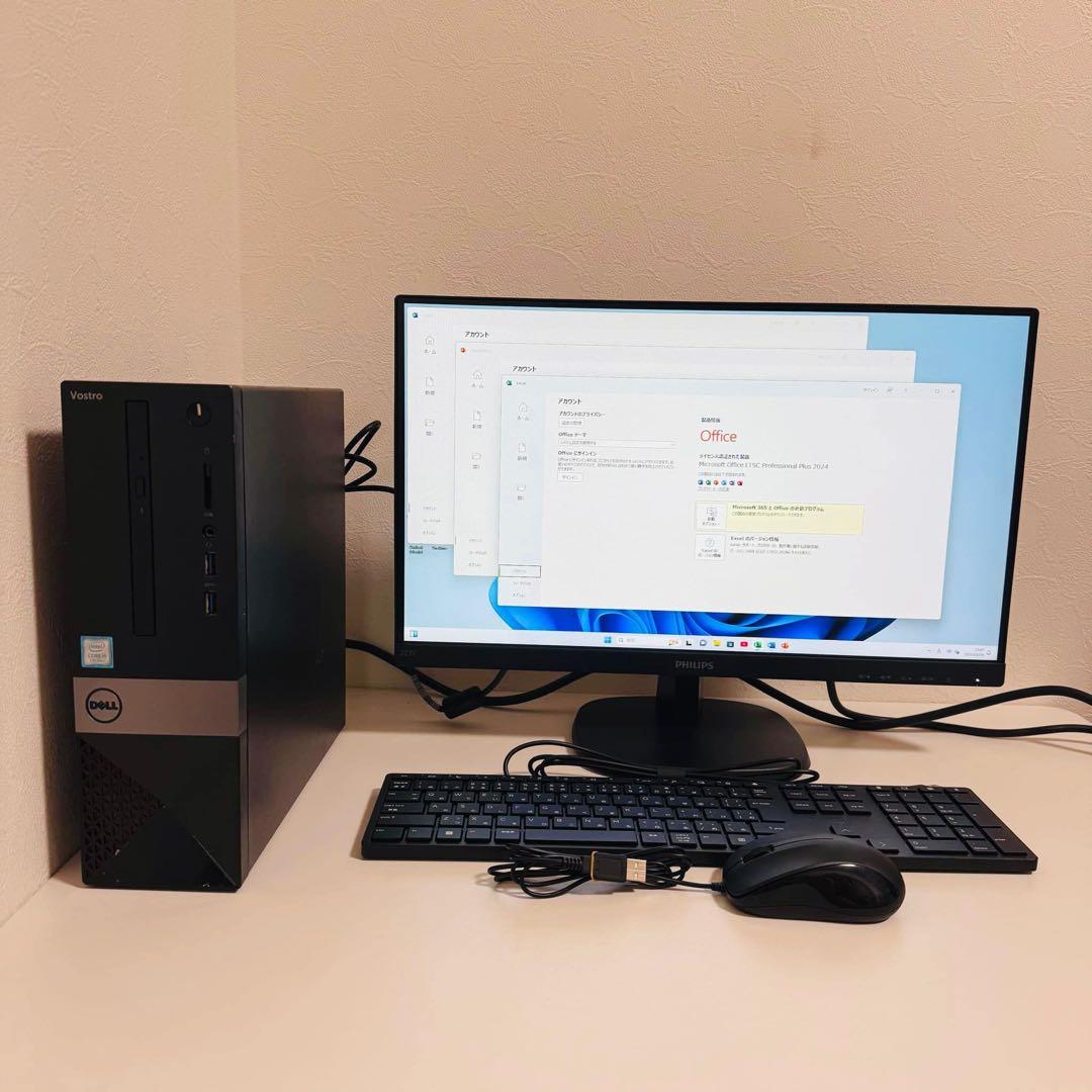 Y560 Dellデスクトップi5 SSD高速 Win11オフィス2024付き