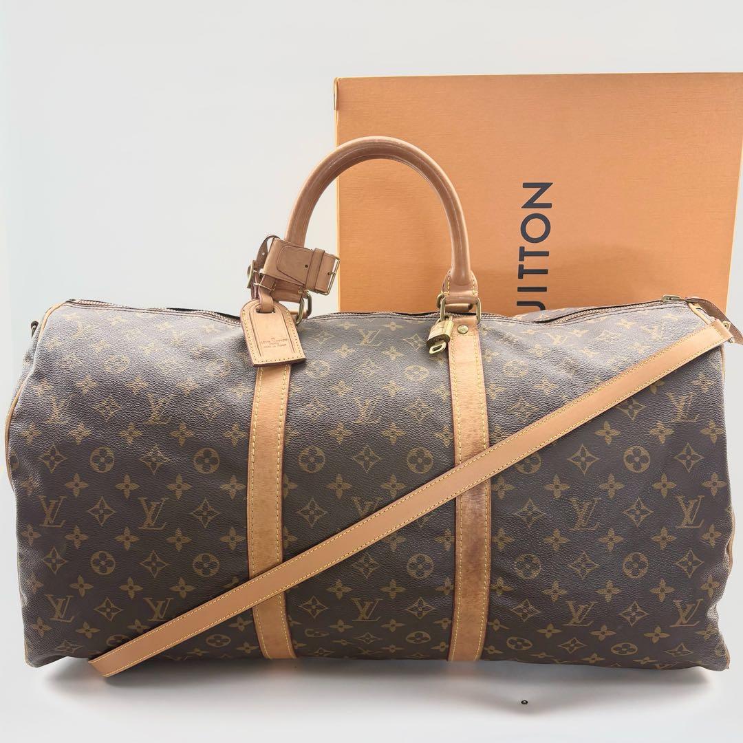 【美品・付属品完備】VUITTON　ボストンバック　2way　キーポル55　鍵