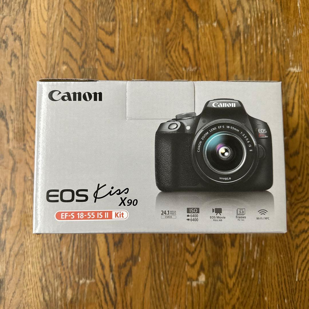 新品未使用キヤノンEOS Kiss X90 EF-S 18-55 IS SD２枚