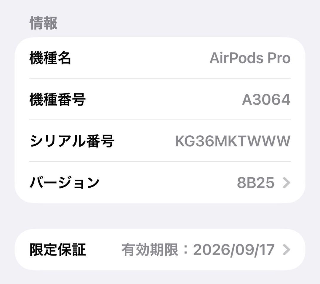 Apple AirPods Pro 3ワイヤレスイヤホン 本体