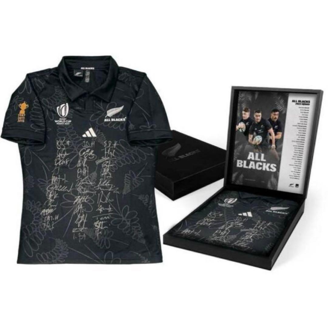 オールブラックス RWC2023 チーム 直筆サインジャージ 限定Box