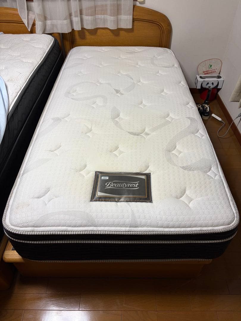 シモンズ Beautyrest ポケットコイル シングルマットレス 使用少