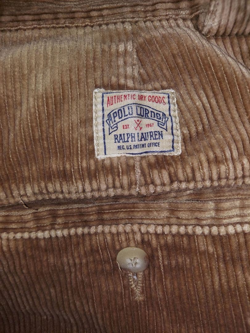 Ralph Lauren ポロチノ コーデュロイ usa製 33 太畝 初期タグ