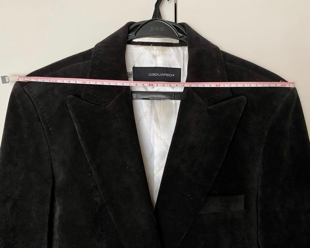【DSQUARED2】秋冬の装い！黒ベルベット ジャケット レア