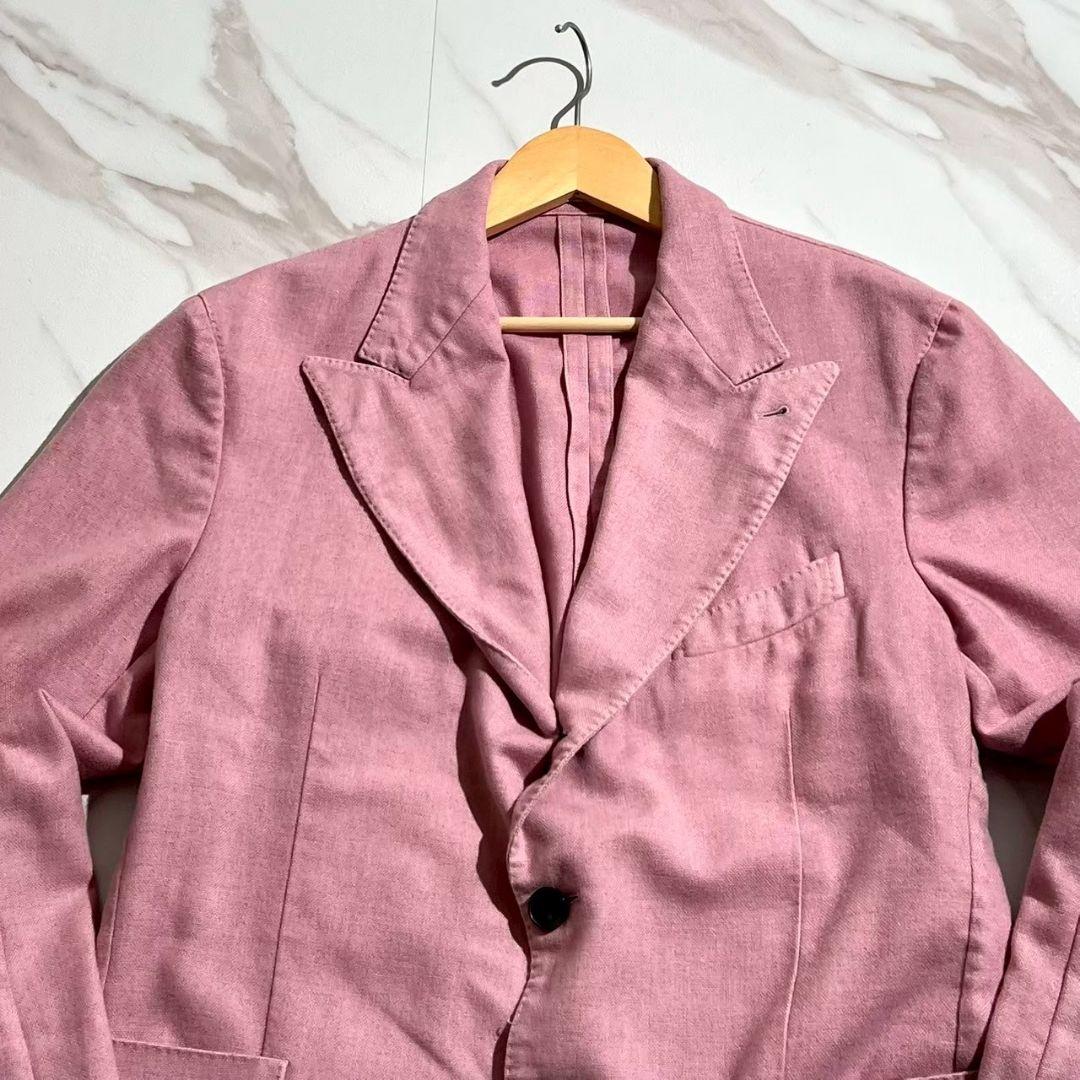 美品！ガブリエルパジーニ カシミア混 本切羽 テーラードジャケット 希少52