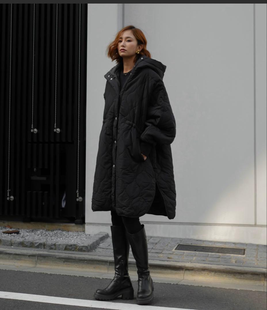 ジャケット・アウター My Shawty quilt hoodie coat