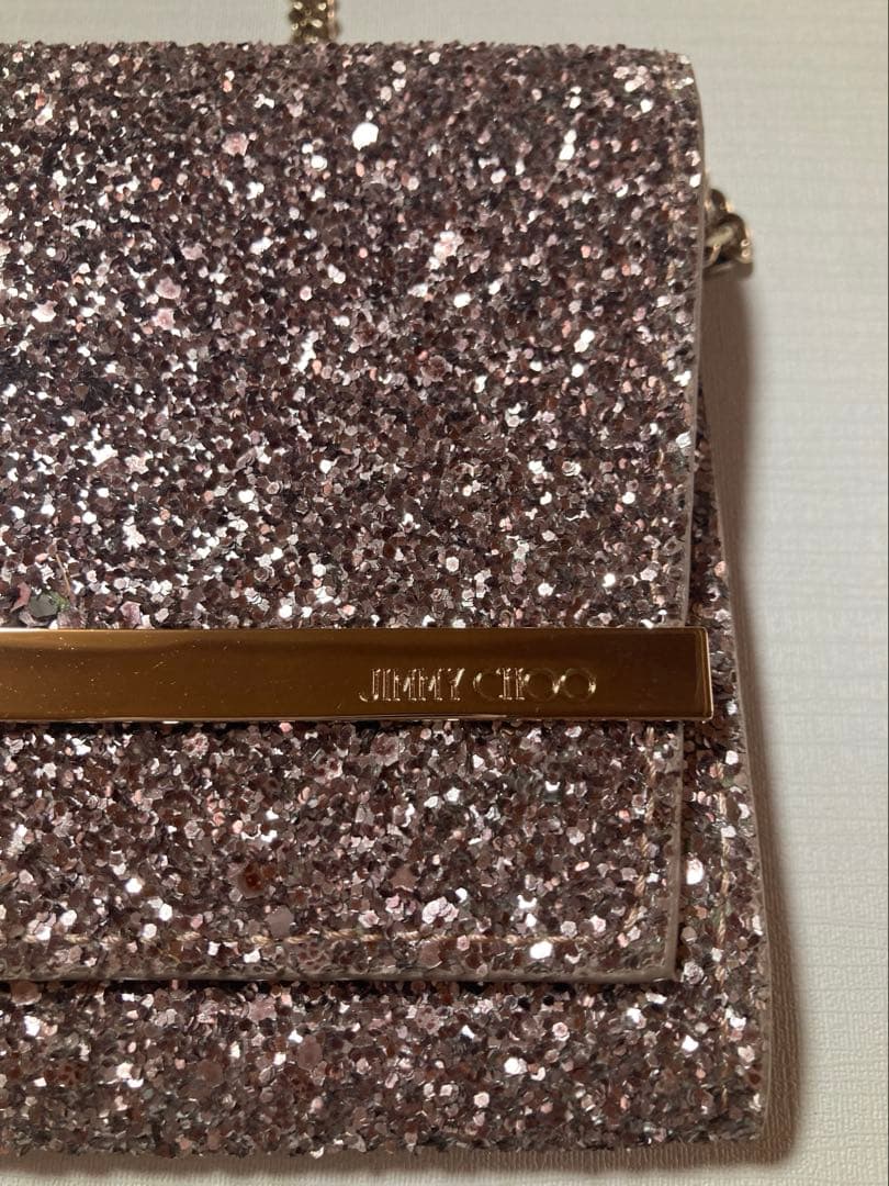 JIMMY CHOO グリッター クラッチバッグ