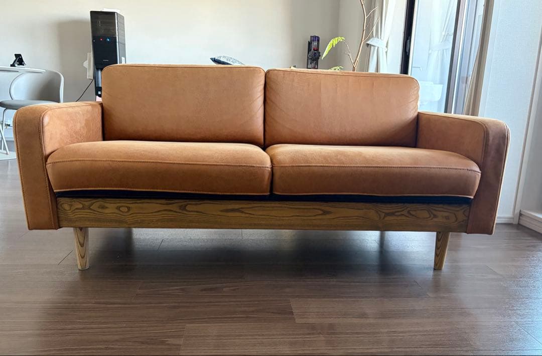 【クラッシュゲート】フリート 2人掛けソファ（レザーテックス）