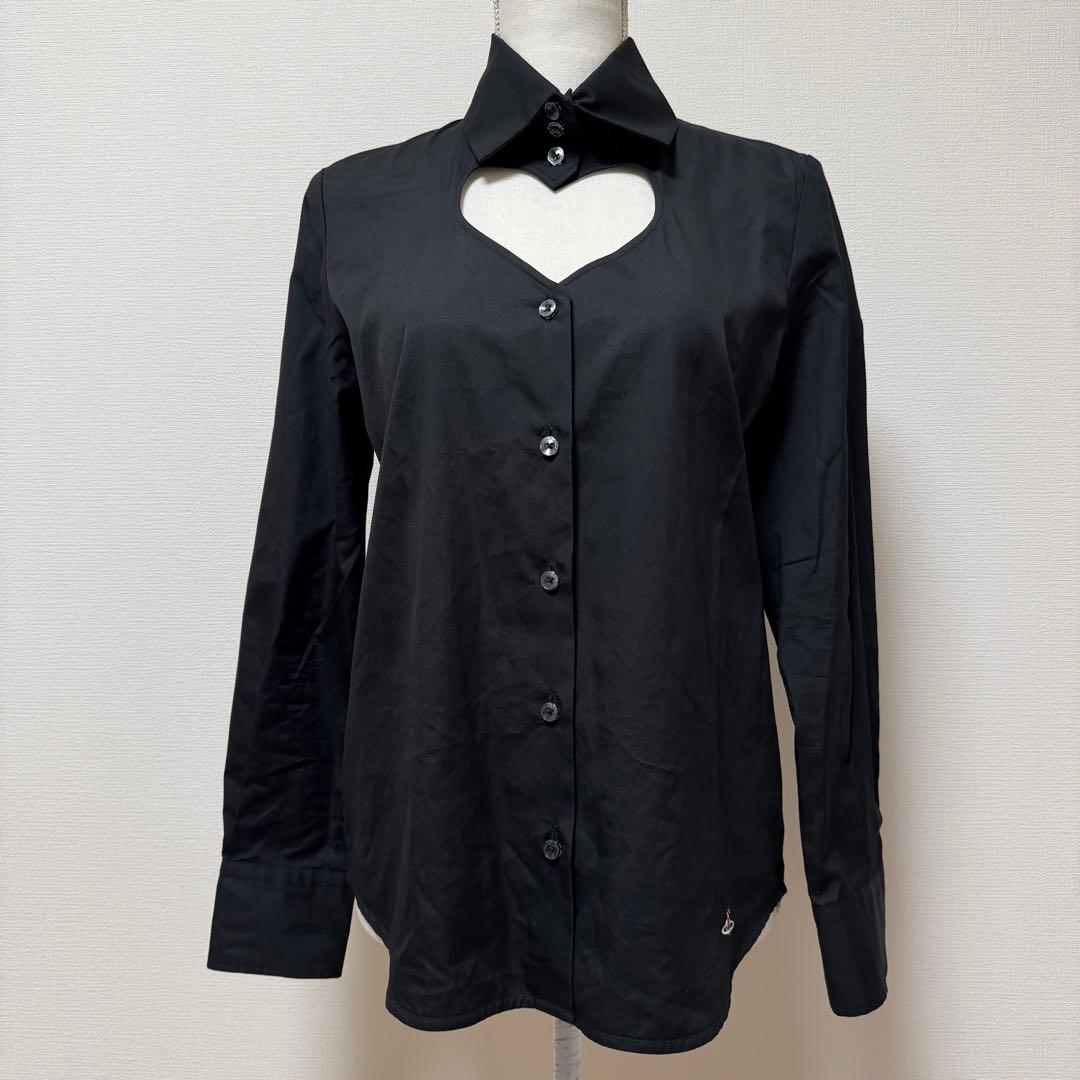 ヴィヴィアンウエストウッドレッドレーベル　ラブシャツ　ブラウス　オーブ　ブラック