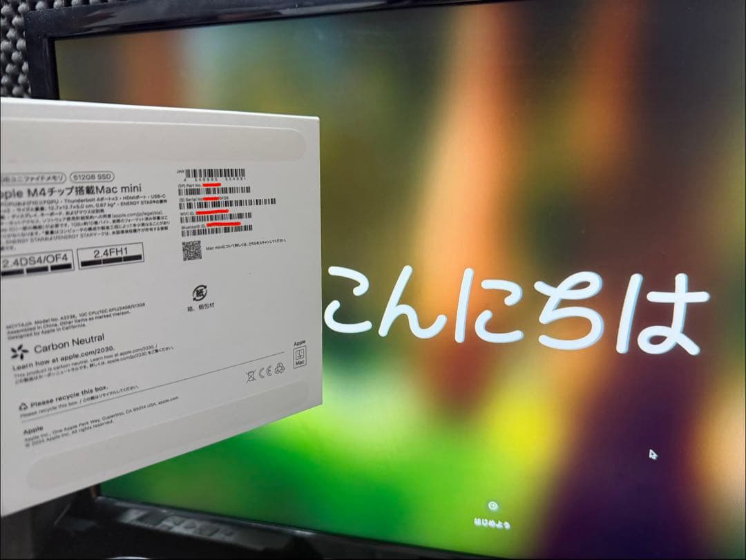 Mac mini M4 24GB 512GB｜マジックマウス・キーボード付き