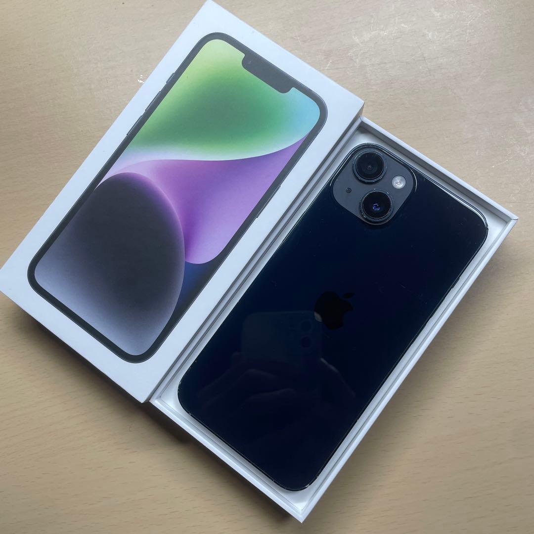 iPhone14 128GB SIMフリー　割れなし　バッテリー最大容量85%