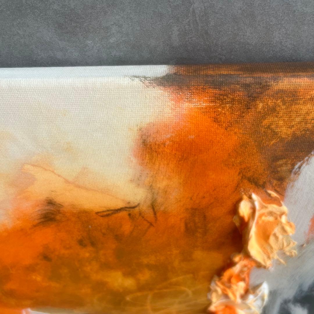 現代アート　約30×30㎝　大きめ　モダン　絵画　原画　抽象画　アートパネル