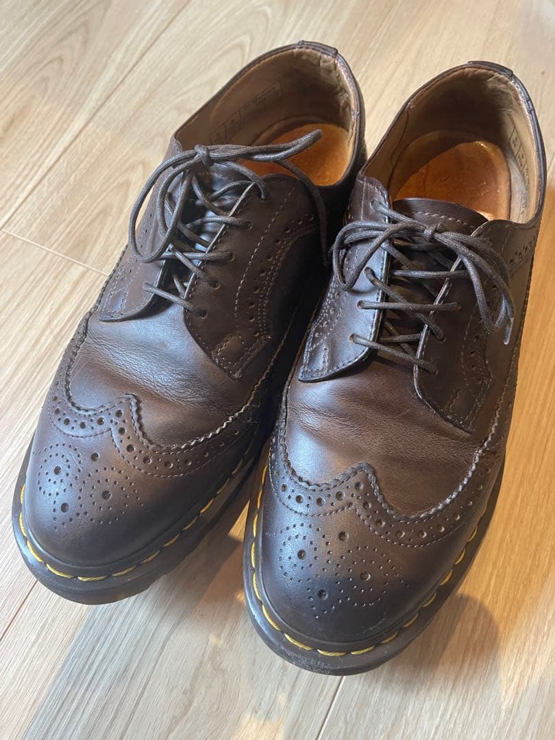 靴 Dr.Martens wing tip brown vintage