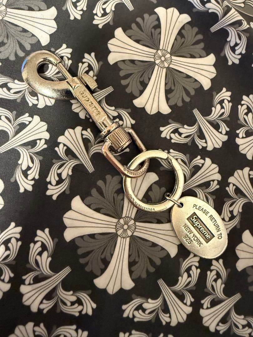 小物 Supreme Tiffany Oval Tag Keyring