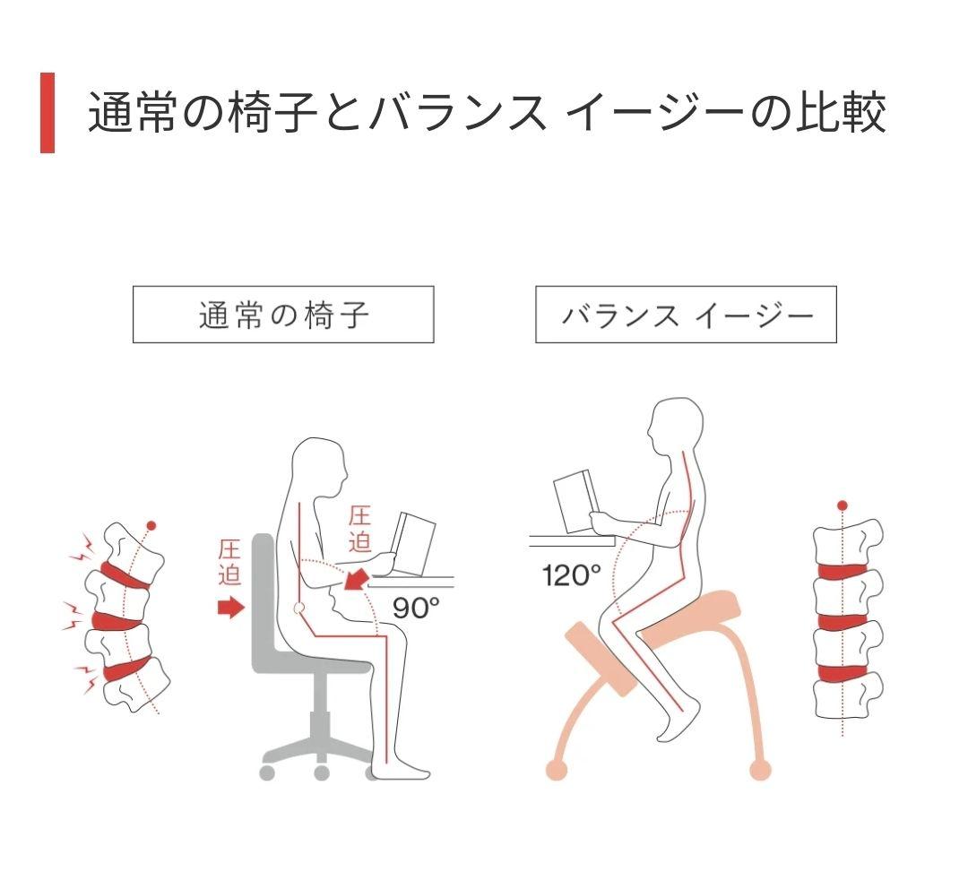 バランスイージー ラクに姿勢がよくなる椅子 通常フレーム バランスラボ ベージュ