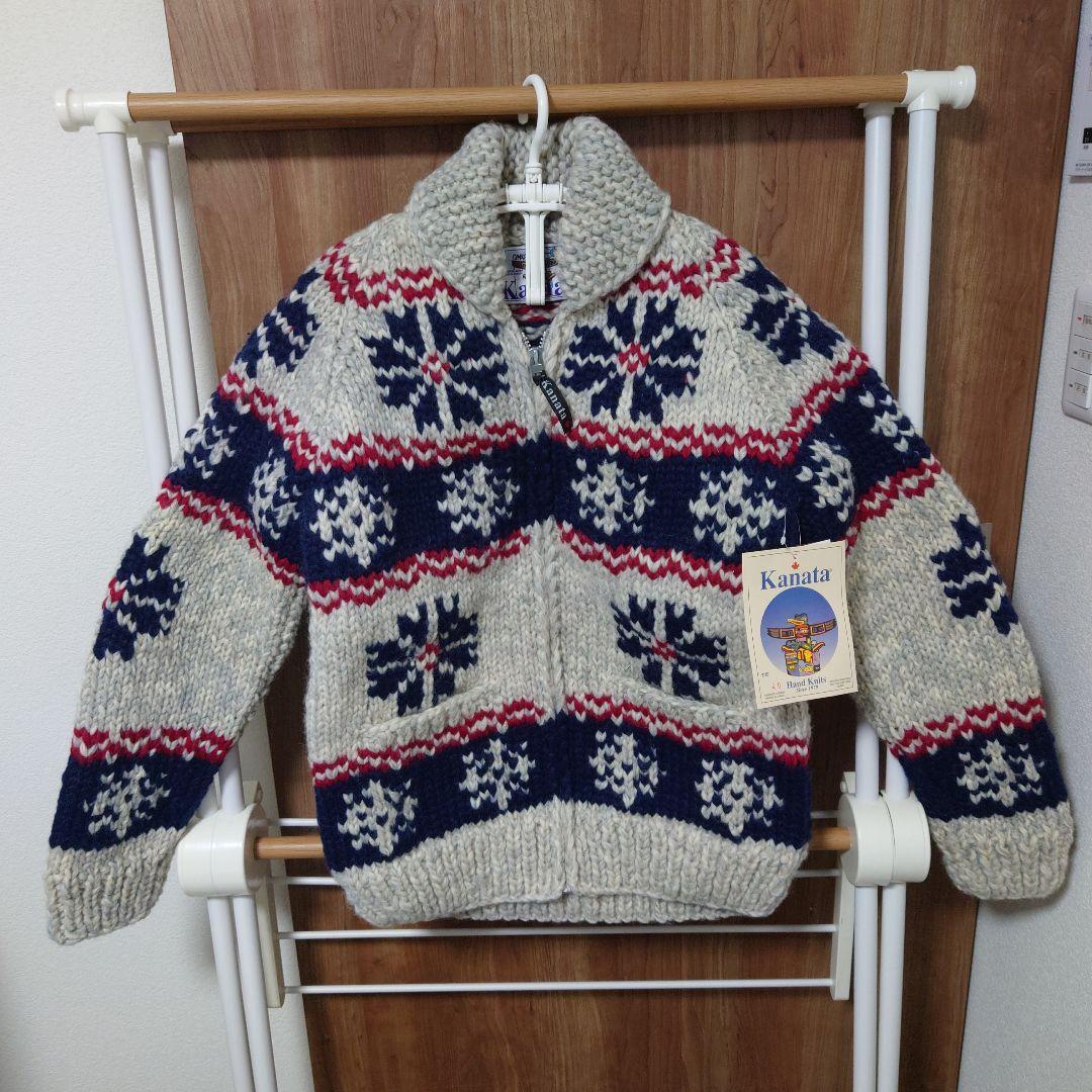 Kanata Hand Knit カウチンセーター 40サイズ　新品未使用☆